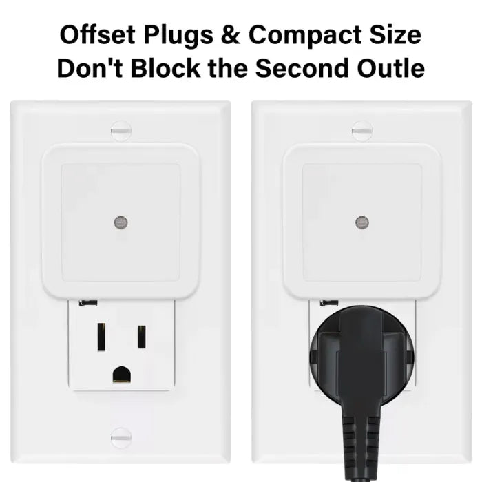 Dusk-to-Dawn LED Night Lights (Warm White, Plug-In)