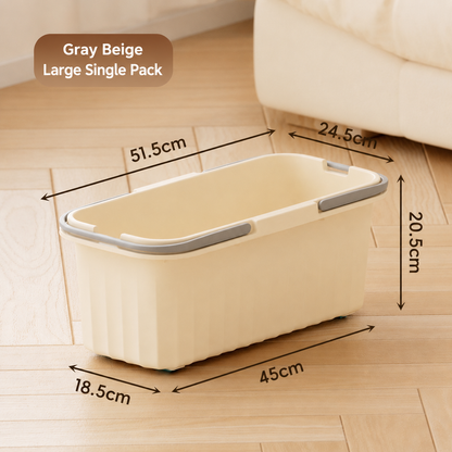 Large-capacity thickened rectangular mop bucket for home use, plastic storage bucket with handle, big mop bucket, high-capacity cleaning bucket