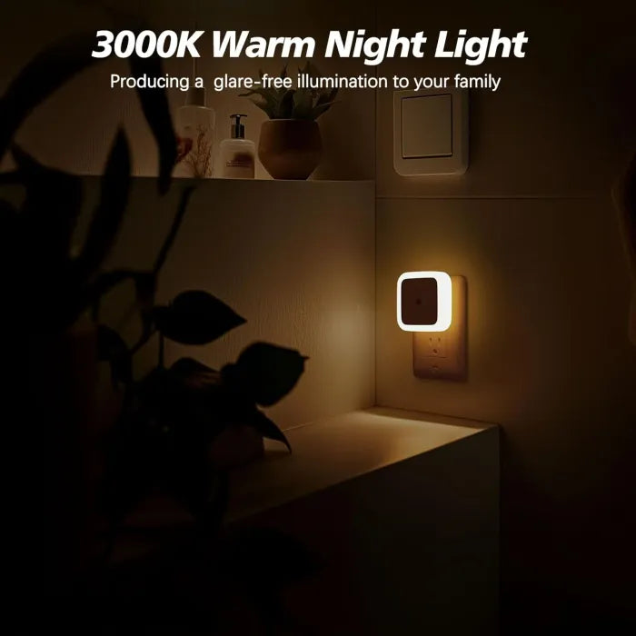 Dusk-to-Dawn LED Night Lights (Warm White, Plug-In)