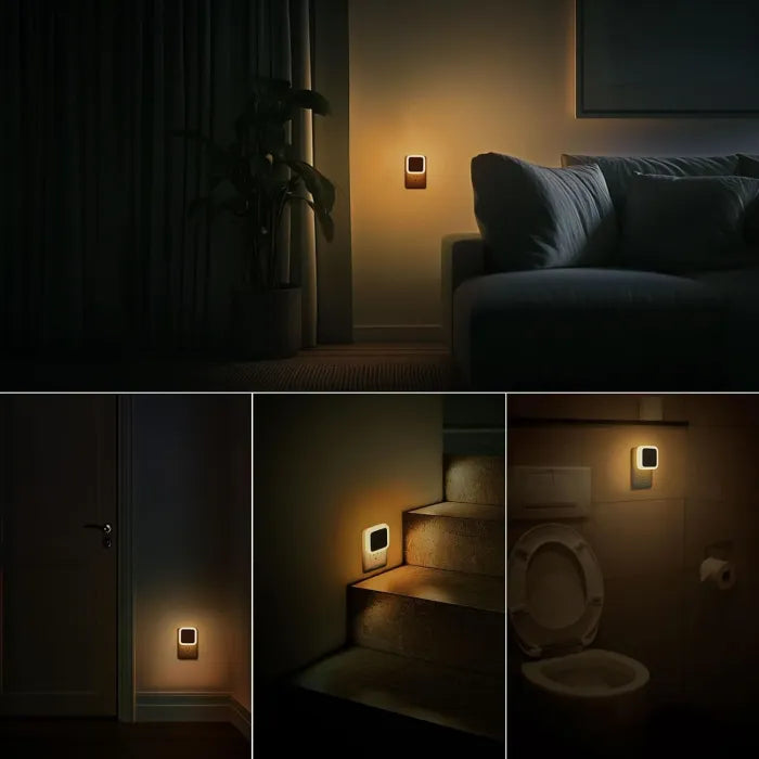Dusk-to-Dawn LED Night Lights (Warm White, Plug-In)