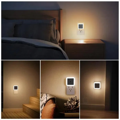 Dusk-to-Dawn LED Night Lights (Warm White, Plug-In)