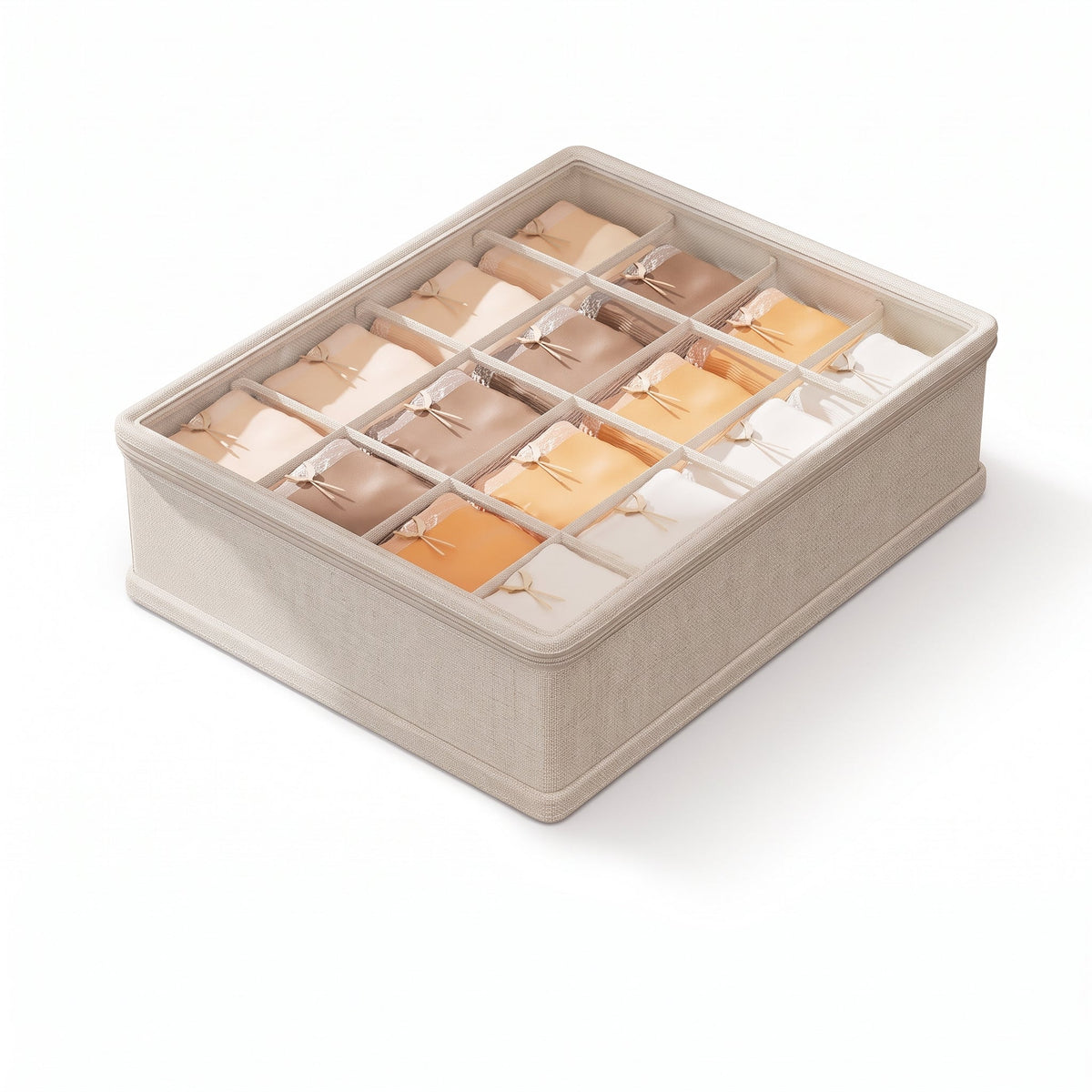 Underwear and underwear storage box, divided socks, three-in-one drawer storage organizer